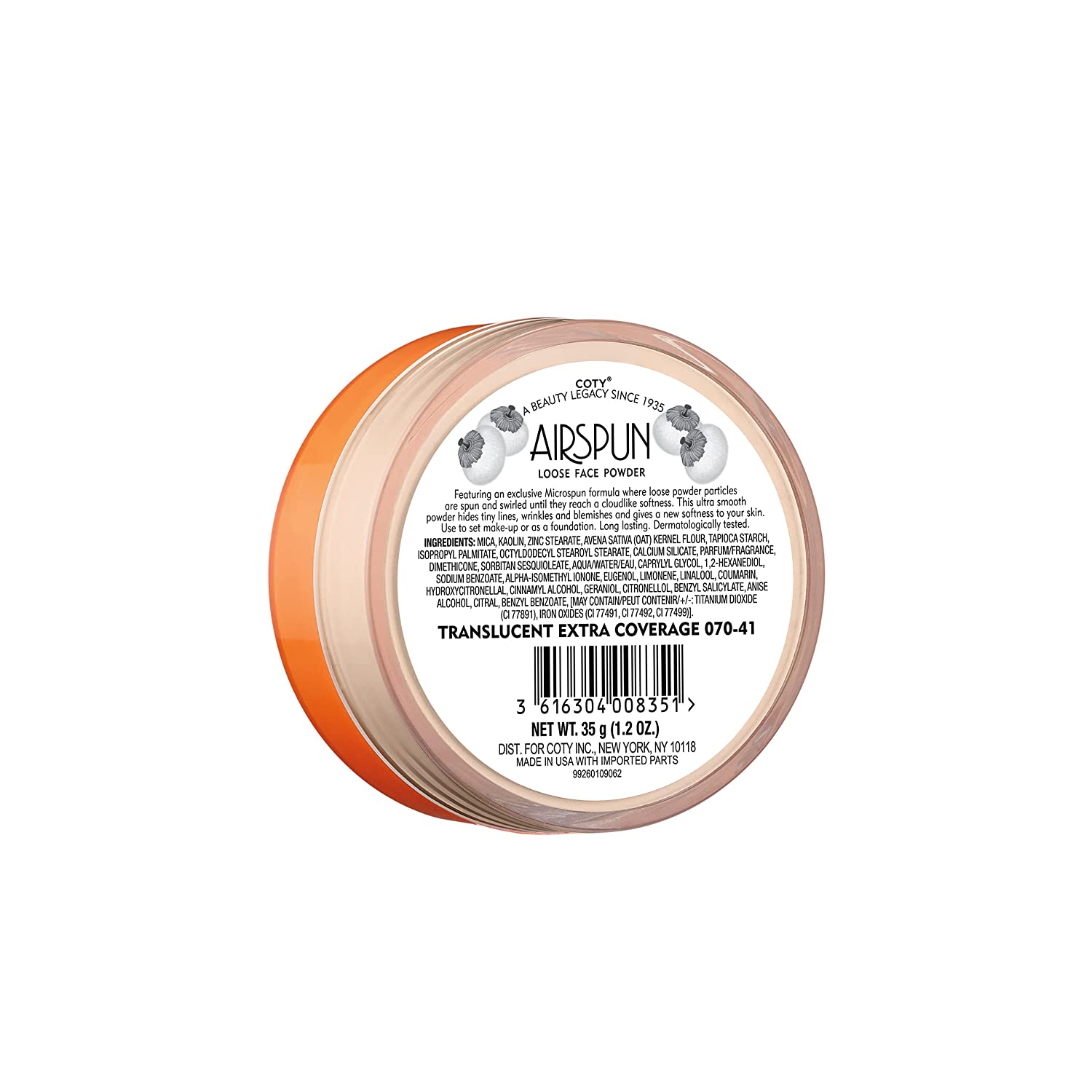 Airspun 散粉半透明额外覆盖