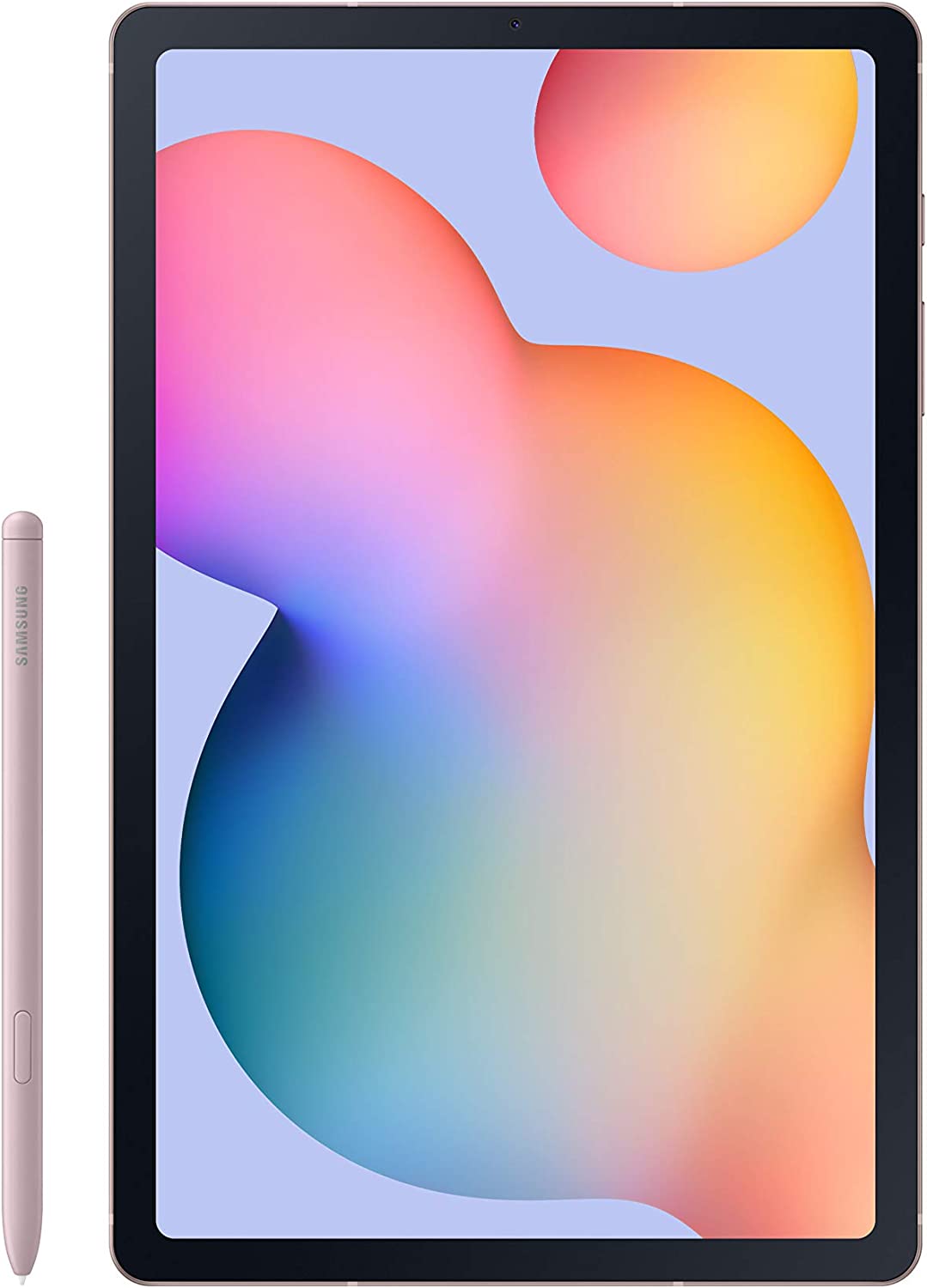 三星 Galaxy Tab S6<lite 10.4" 64GB Android 平板电脑带持久电池，随附 S Pen，纤薄金属设计，AKG 双扬声器，美国版，雪纺玫瑰