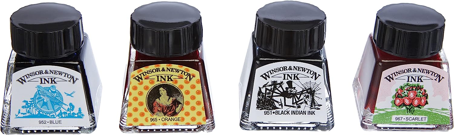 Winsor & Newton 系列绘图墨水套装，8 件套，Henry 系列