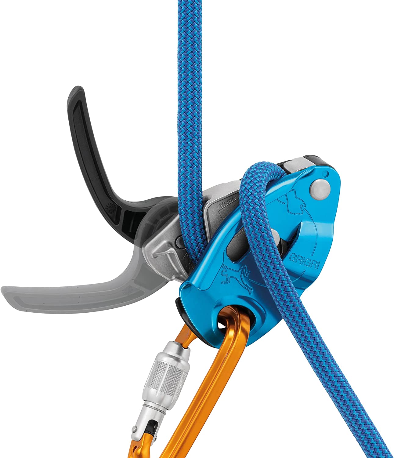 Petzl GRIGRI 保护装置 - 带凸轮辅助阻挡的保护装置，适用于运动、传统和顶绳攀登