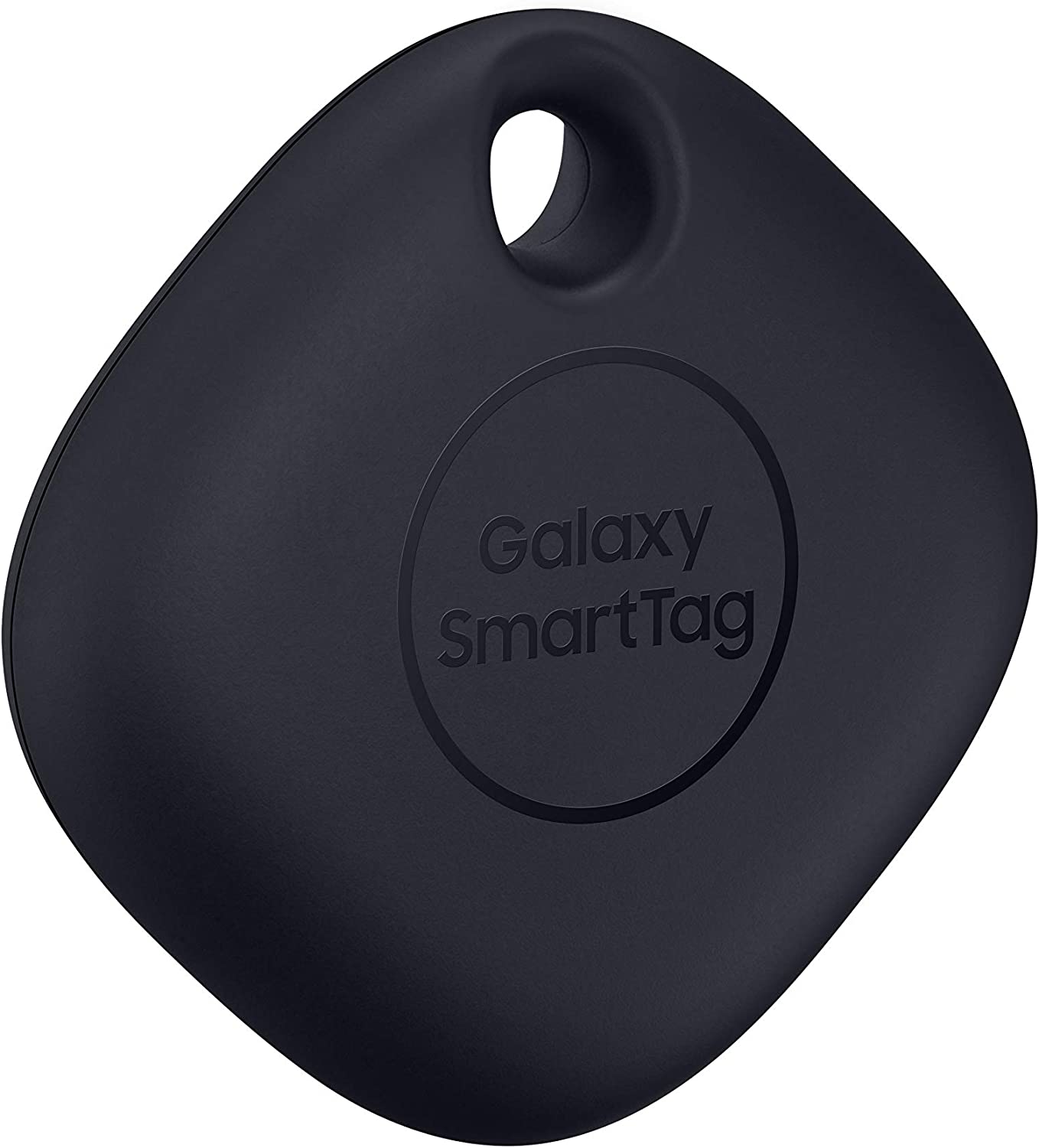 SAMSUNG Galaxy SmartTag 蓝牙智能家居配件追踪器，丢失钥匙附件定位器，包，钱包，行李箱，宠物，眼镜，2021，美国版，黑色