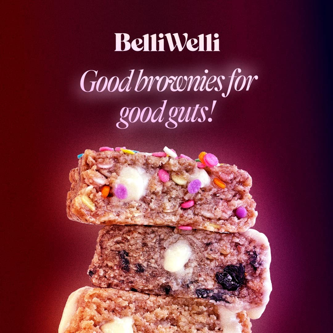 BelliWelli 素食主义者，无麸质小吃店巧克力片和Variety Bundle - 低 FODMAP 认证，不含乳制品，100% 肠道友好型含有益生菌 |早餐享用无罪甜点！