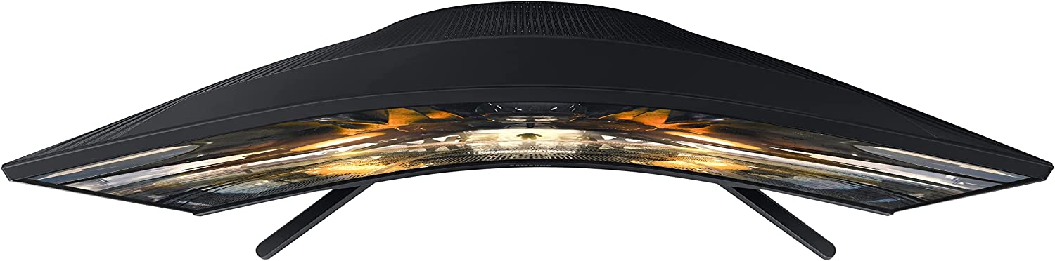 三星 32" Odyssey G55A QHD 165Hz 1ms FreeSync 曲面游戏显示器，带 HDR 10，适用于任何桌面的未来主义设计 (LS32AG550ENXZA)