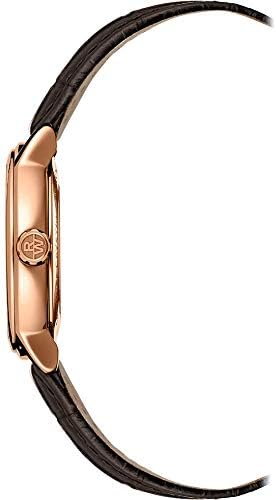 RAYMOND WEIL Maestro 男士自动日期腕表，灰色表盘，玫瑰金索引，不锈钢镀玫瑰金 PVD，棕色皮表带，39.5 毫米（型号：2237-PC5-60011）