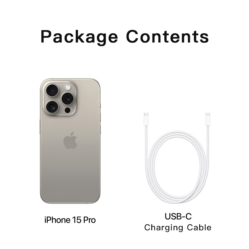 苹果 iPhone 15 Pro (A3104) 128GB 256GB 512GB 4800 万像素 A17 Pro 处理器