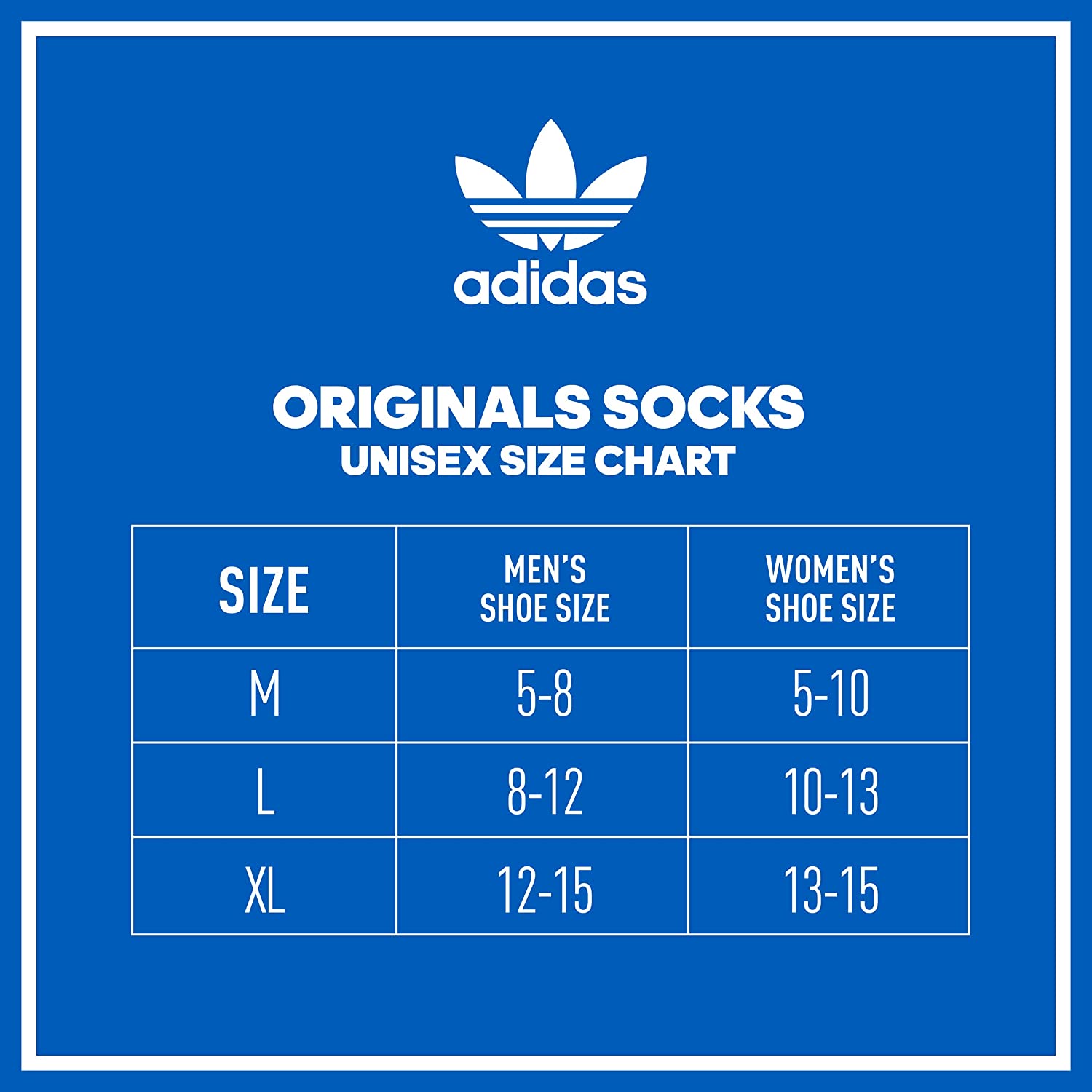 adidas Originals Unisex Originals 三叶草 6 件装四分之一