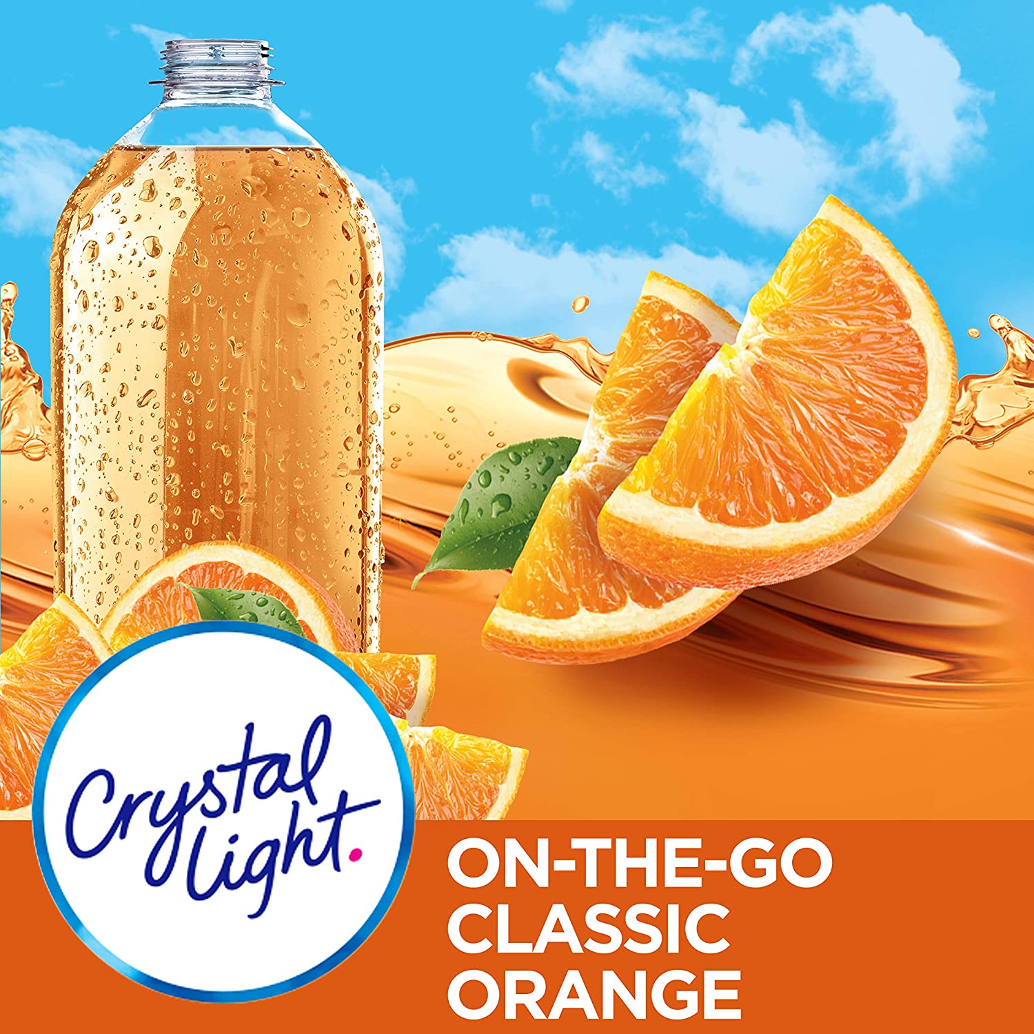 Crystal<light Drink Mix，经典橙子，1.3 盎司（6 件装）