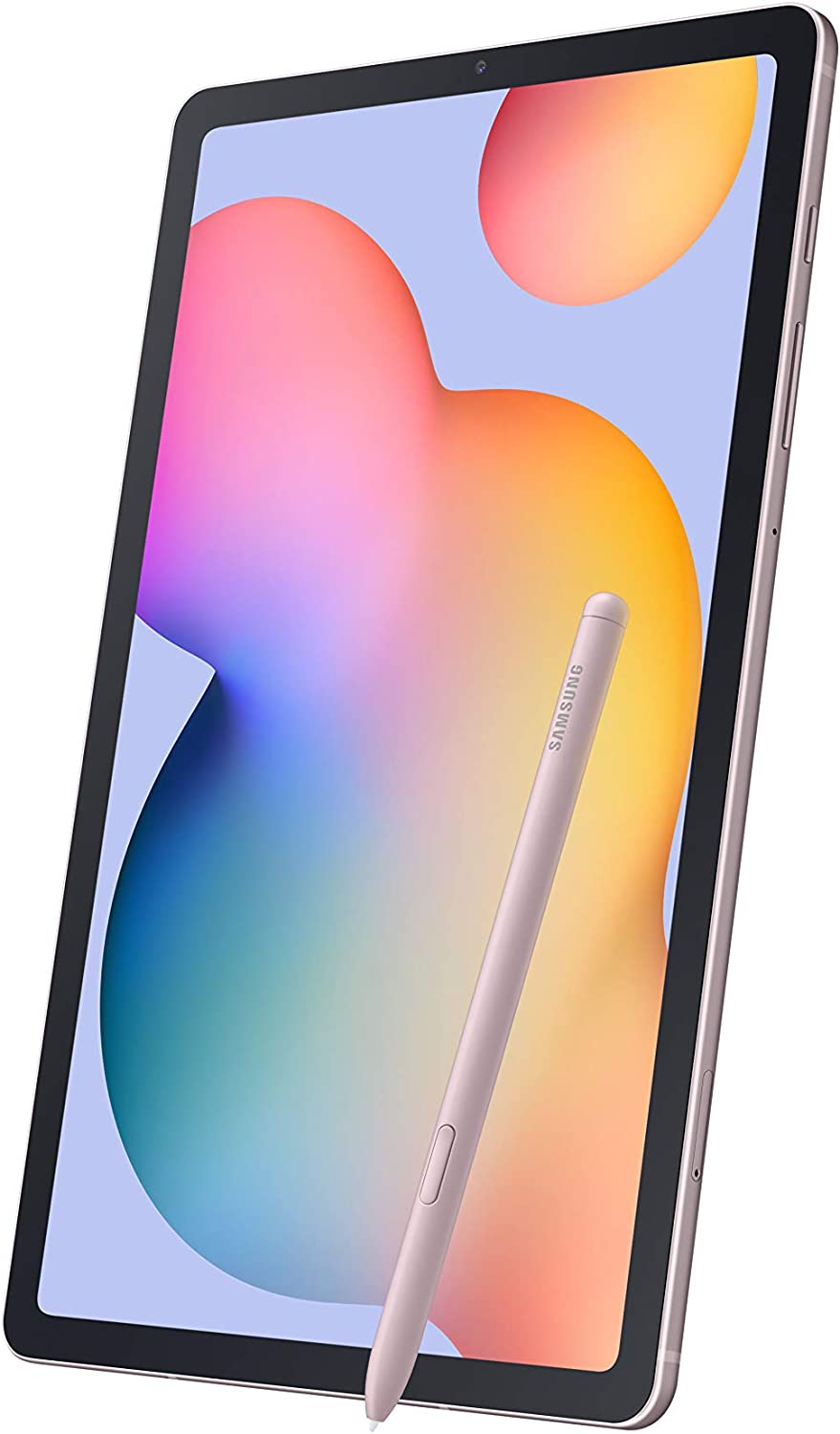 三星 Galaxy Tab S6<lite 10.4" 64GB Android 平板电脑带持久电池，随附 S Pen，纤薄金属设计，AKG 双扬声器，美国版，雪纺玫瑰