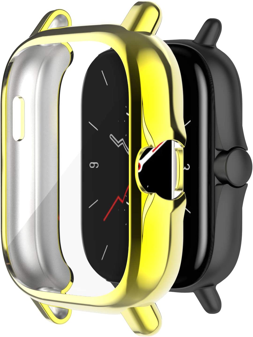 Chofit 7 件装保护套适用于 Amazfit GTS 3/GTS 2/GTS 2e 保护套全能 TPU 防刮保护套保护套适用于 Amazfit GTS 3/GTS 2/GTS 2e 智能手表配件