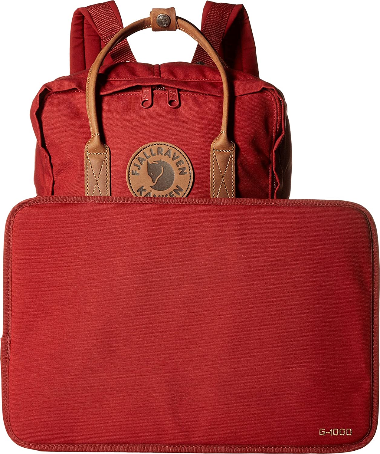 Fjällräven Kånken No. 2 笔记本电脑 15 英寸深红色均码