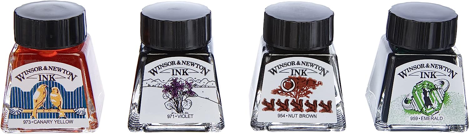Winsor & Newton 系列绘图墨水套装，8 件套，Henry 系列