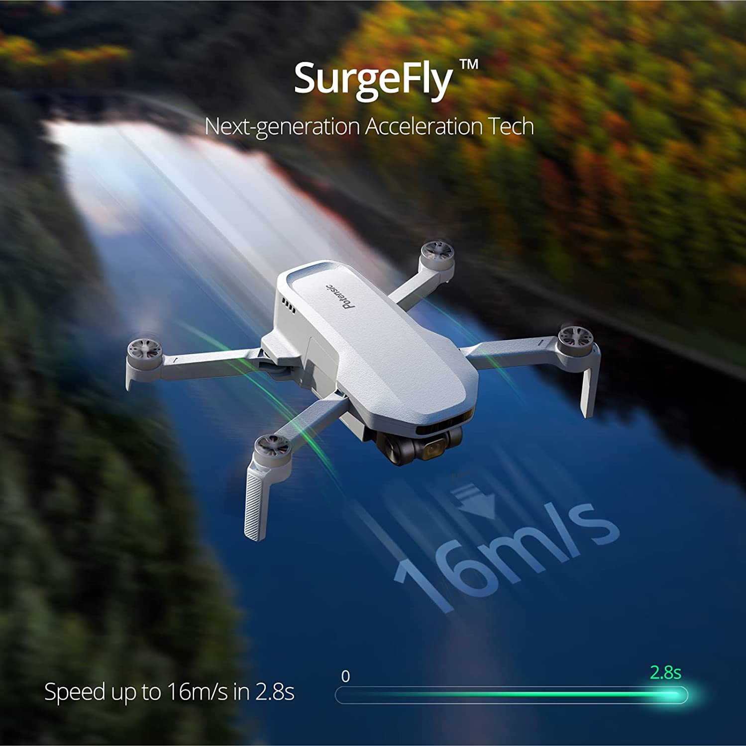 Potensic ATOM SE GPS 无人机带 4K EIS 摄像头，重量不足 249g，飞行 62 分钟，4KM FPV 传输，最大速度 16m/s，自动返航，成人轻型折叠无人机
