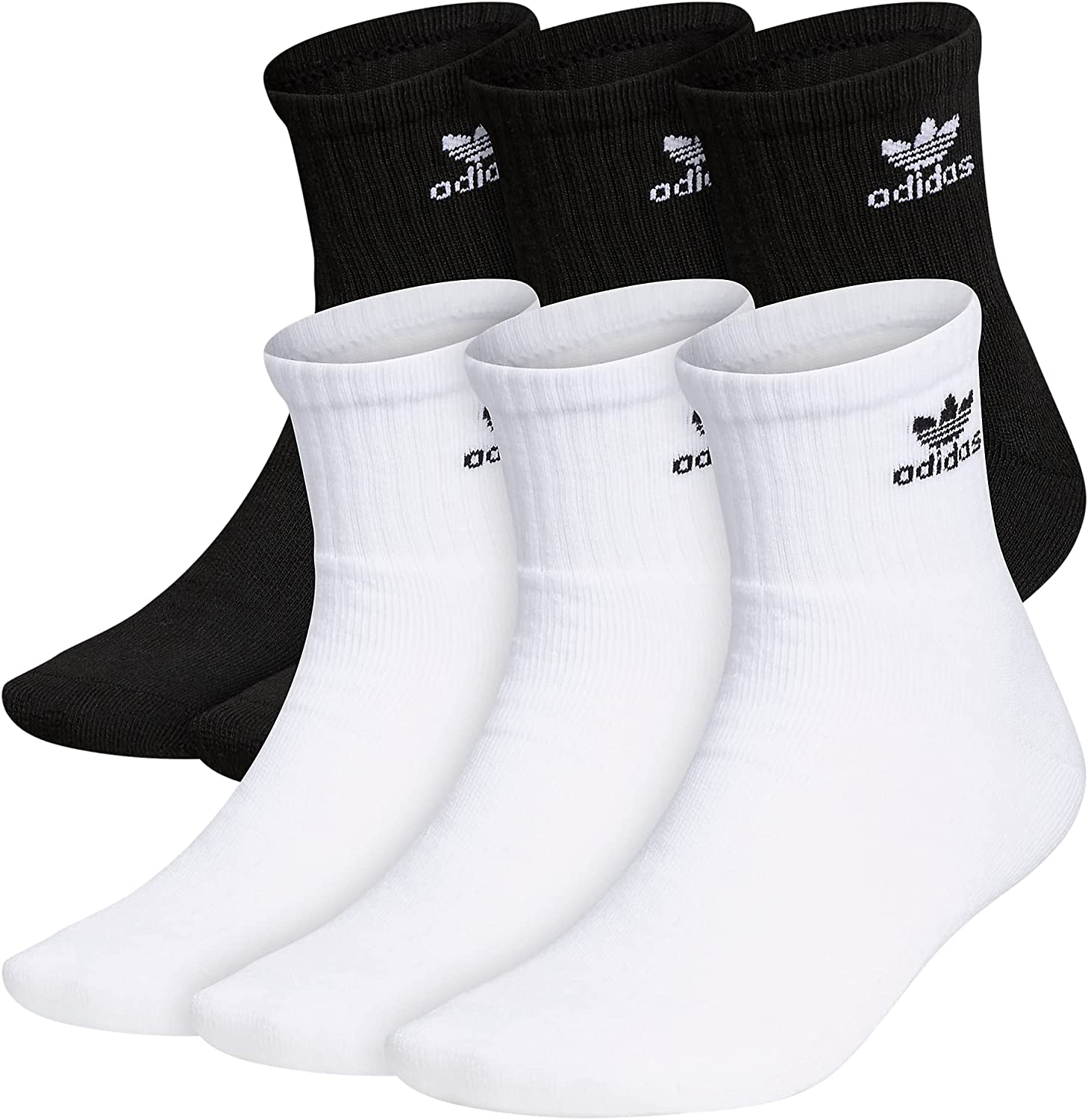 adidas Originals Unisex Originals 三叶草 6 件装四分之一