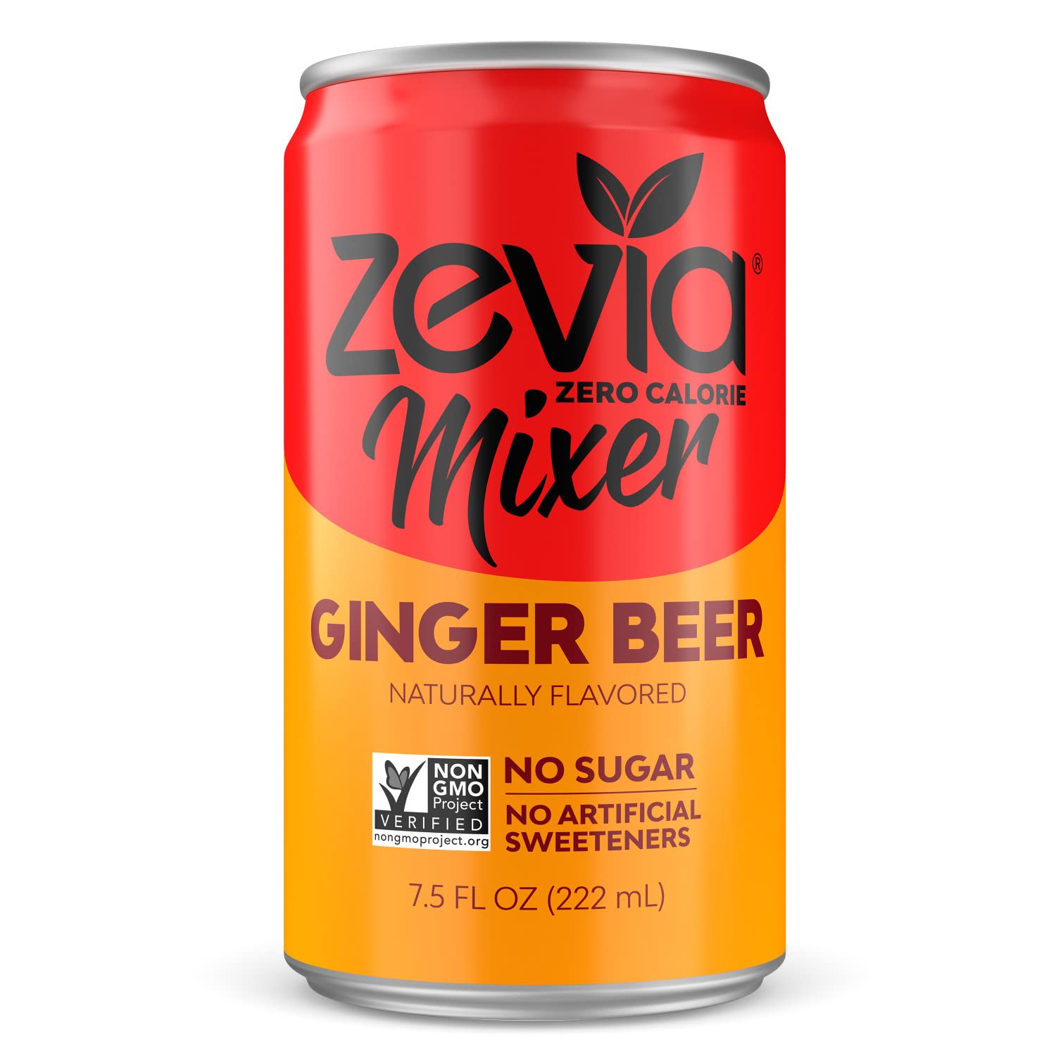 Zevia 零卡路里搅拌机，姜汁啤酒，7.5 盎司罐装（12 包）