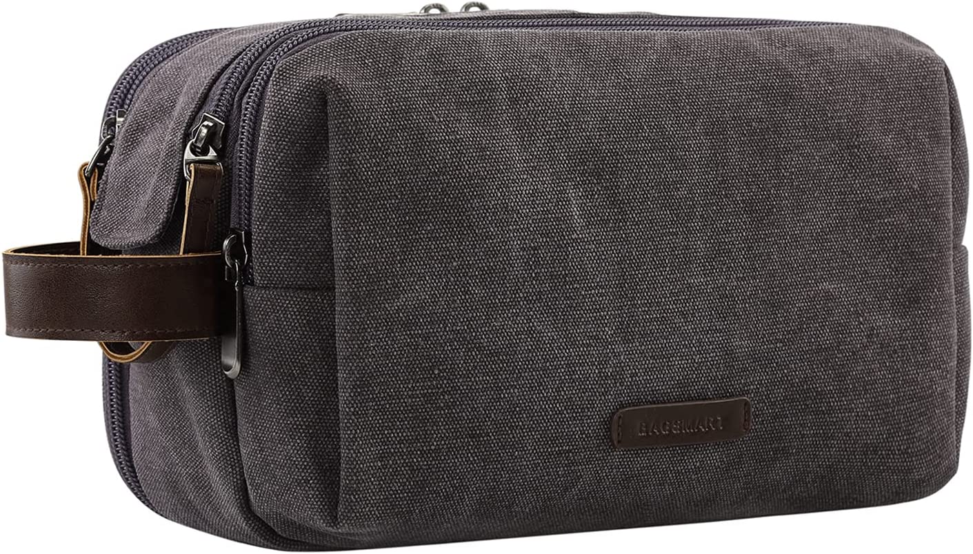BAGSMART 男士洗漱包，旅行洗漱收纳袋 Dopp Kit 洗漱用品防水剃须袋