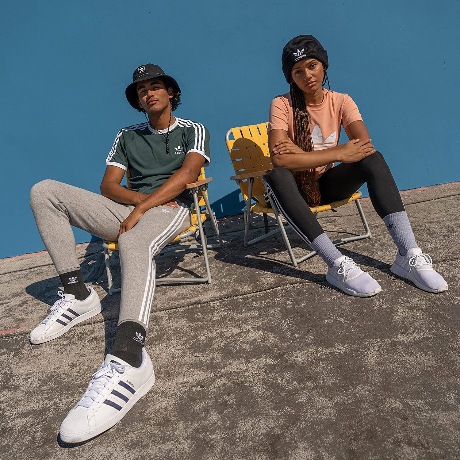 adidas Originals Unisex Originals 三叶草 6 件装四分之一