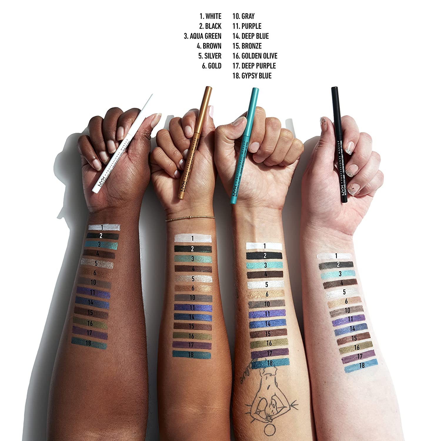 NYX PROFESSIONAL MAKEUP 机械眼线笔，黑色