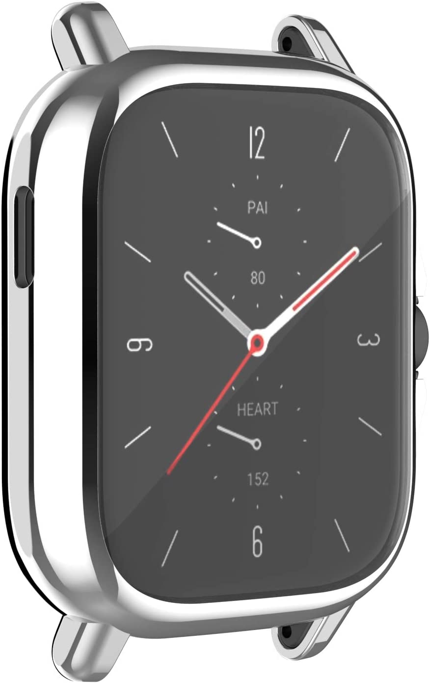 Chofit 7 件装保护套适用于 Amazfit GTS 3/GTS 2/GTS 2e 保护套全能 TPU 防刮保护套保护套适用于 Amazfit GTS 3/GTS 2/GTS 2e 智能手表配件
