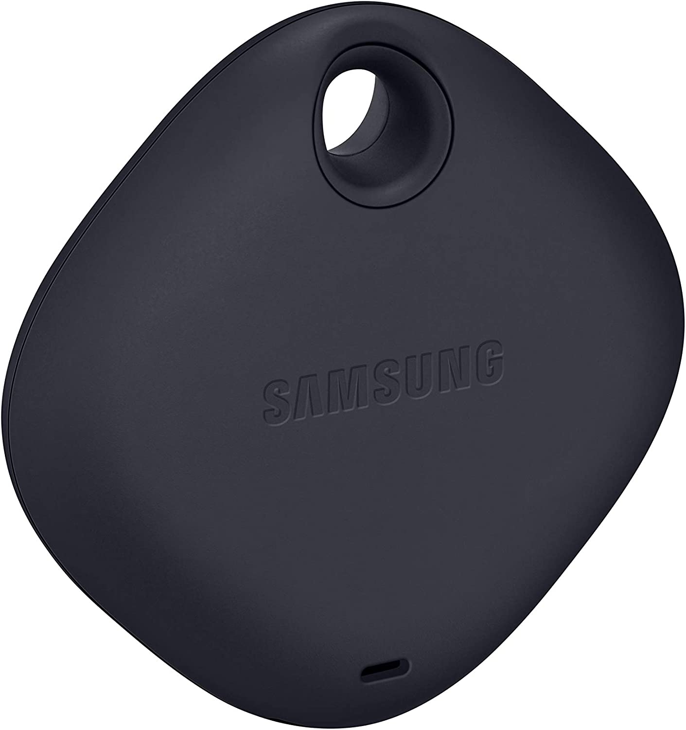 SAMSUNG Galaxy SmartTag 蓝牙智能家居配件追踪器，丢失钥匙附件定位器，包，钱包，行李箱，宠物，眼镜，2021，美国版，黑色