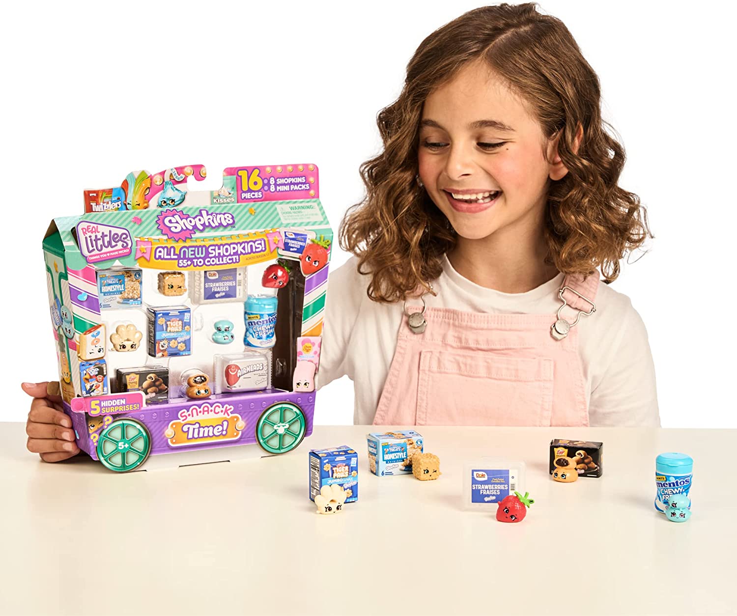 Shopkins Real<littles Snack Time Mega Pack，13 加 13 个 Real Branded 迷你包，内含 8 个隐藏的惊喜。