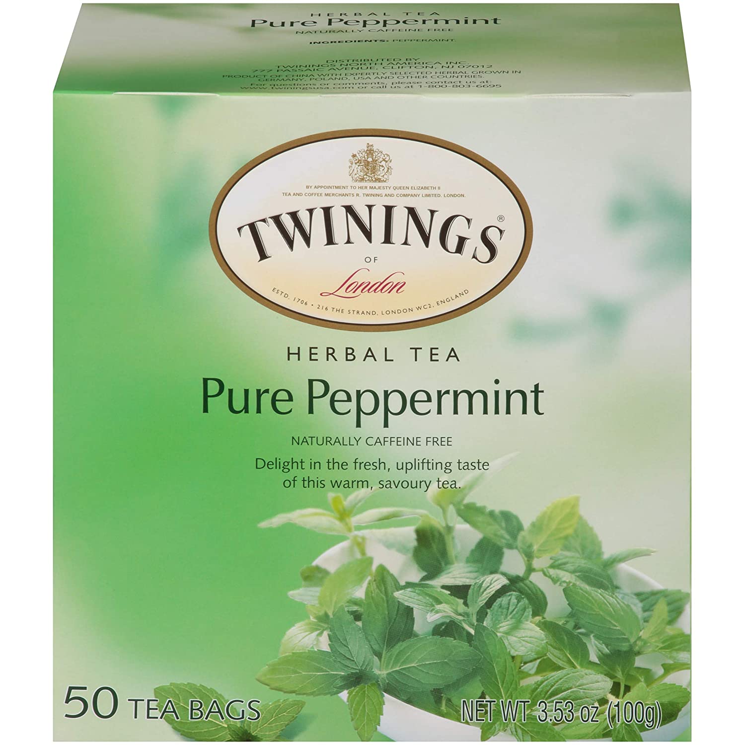Twinings 英式早餐红茶，100 个独立包装的茶包，柔滑、可口、浓郁、含咖啡因