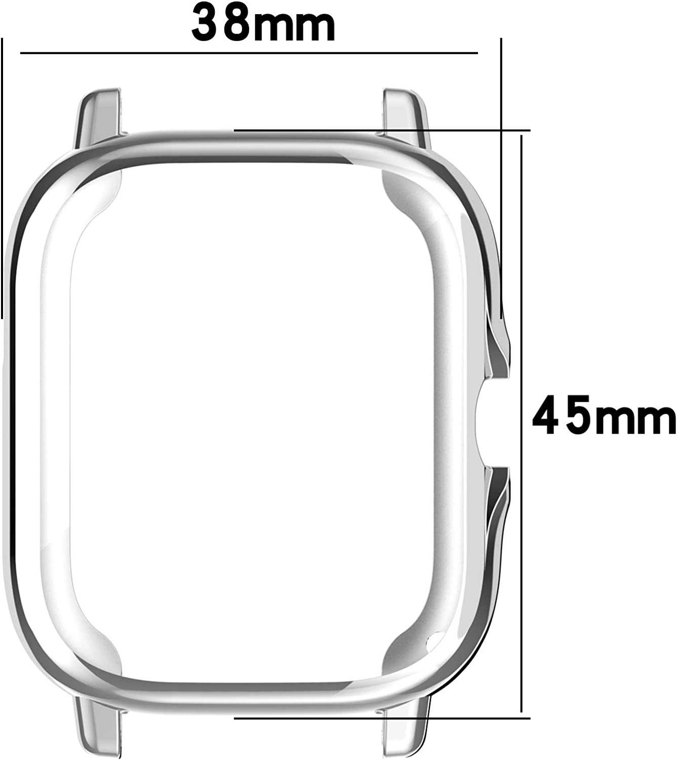 Chofit 7 件装保护套适用于 Amazfit GTS 3/GTS 2/GTS 2e 保护套全能 TPU 防刮保护套保护套适用于 Amazfit GTS 3/GTS 2/GTS 2e 智能手表配件
