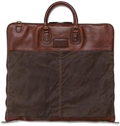 Moore & Giles Gravely 服装袋 Ventile 橄榄色和泰坦研磨棕色