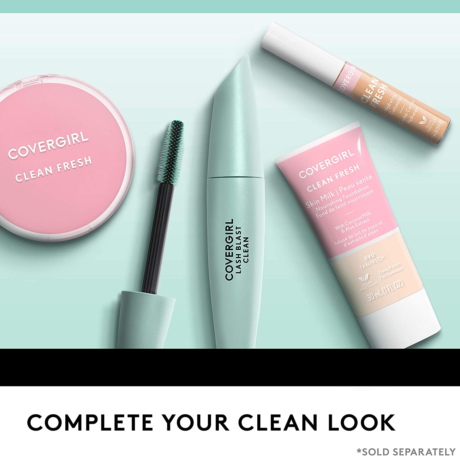 COVERGIRL Lash Blast Clean Volume 睫毛膏，非常黑，0.44 液体盎司，1 支装