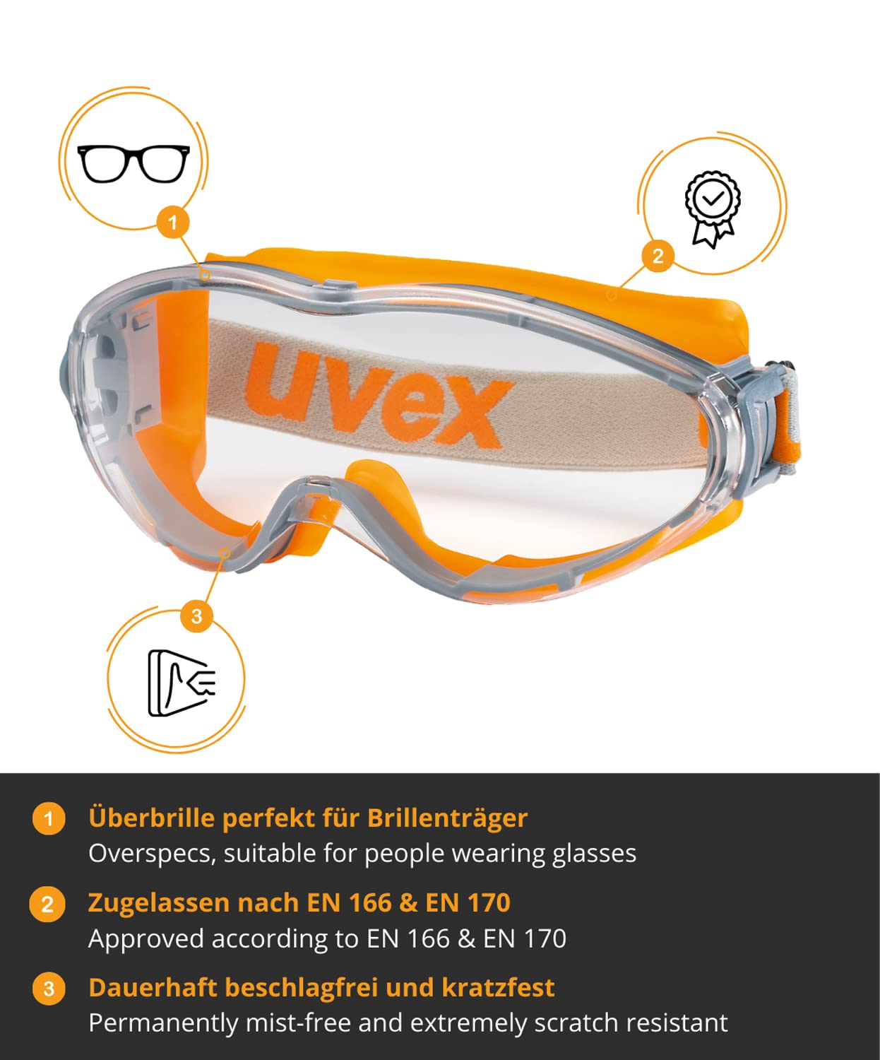 Uvex 超声波 9302 245 护目镜