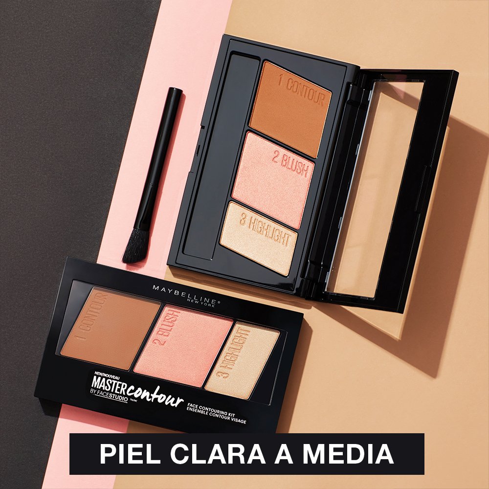 Maybelline Facestudio Master Contour 面部修容套装，中度到深度，1 件