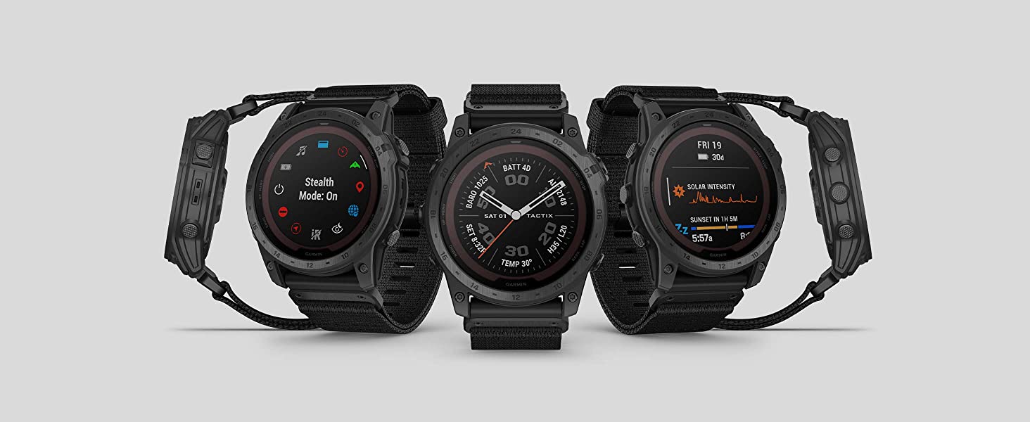 Wearable4U Garmin tactix 7 Pro GPS 战术智能手表套装（tactix 7 Pro，+黑色耳塞）