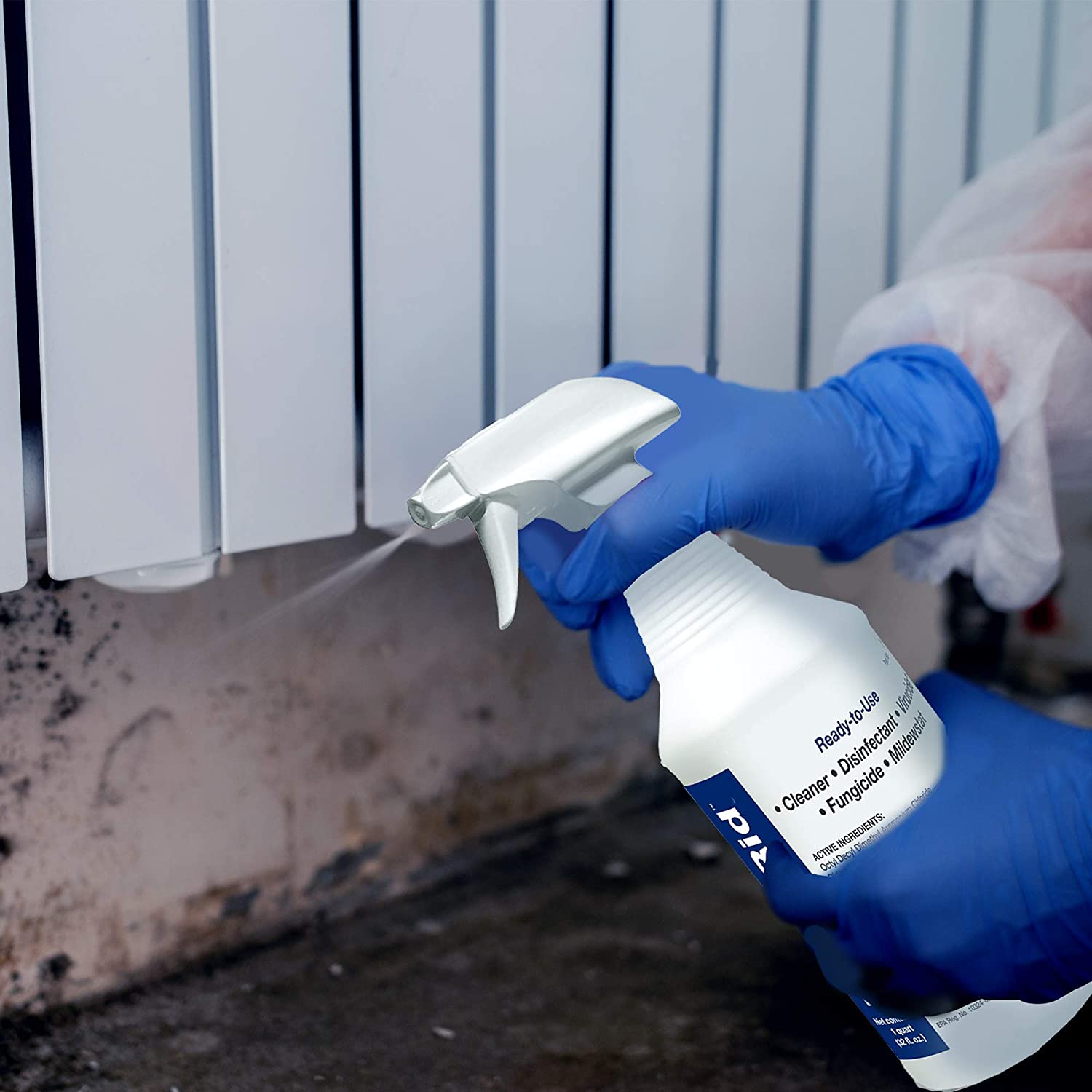 BenzaRid 专业消毒剂 32oz |医用级消毒剂和杀病毒剂，根除 MRSA、H1N1、H5N1 病毒、诺如病毒、禽流感、葡萄球菌，无需冲洗，无需擦拭，EPA 注册