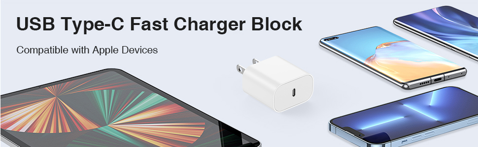 iPhone 14 13 12 快速充电器，[2 件装] Apple 14 13 充电器座，带 (2×6FT) USB C 至闪电数据线快速充电，适用于 Apple iPhone 14/13/12/11 Pro Max/XS/SE 的 USB C 型壁式充电器/iPad/AirPods