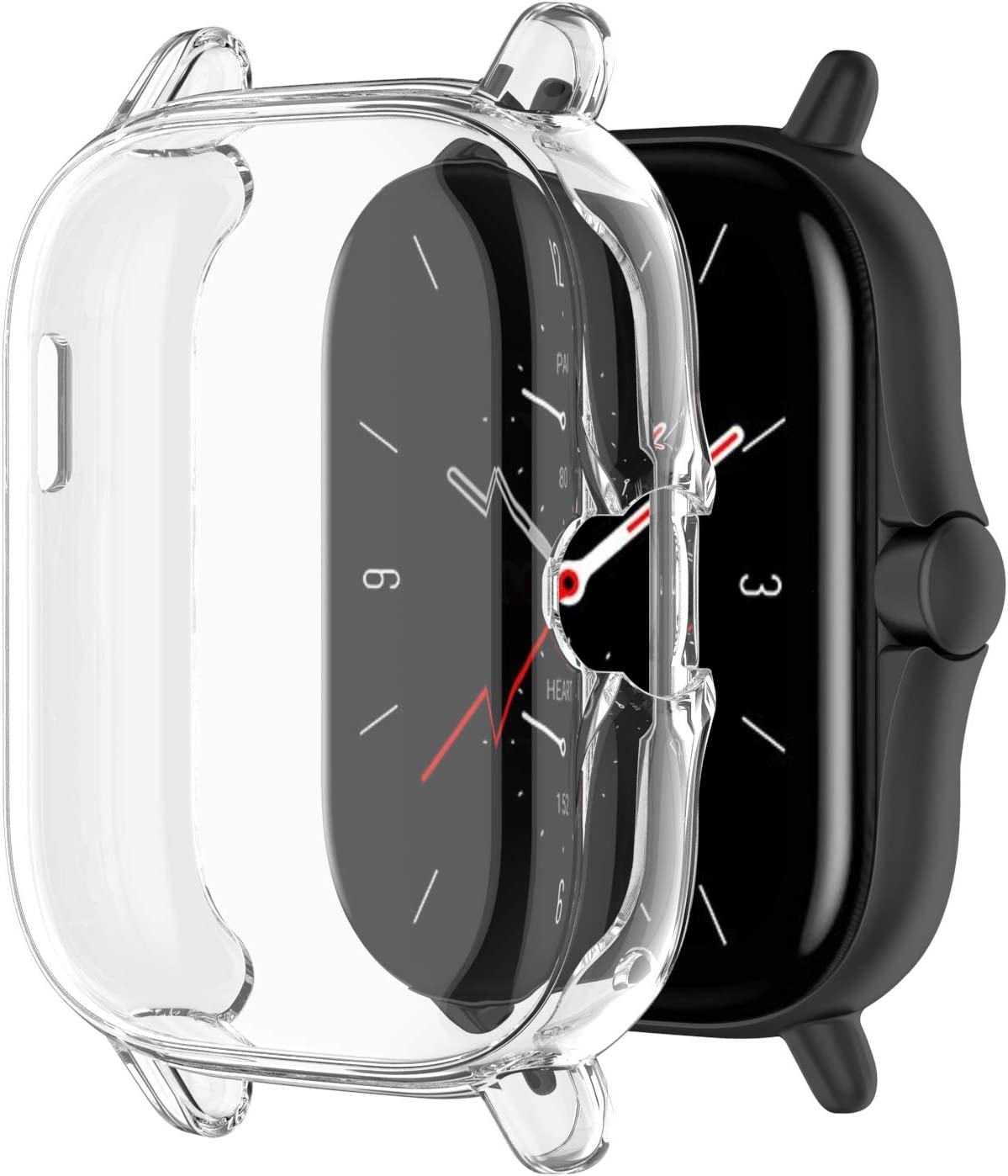 Chofit 7 件装保护套适用于 Amazfit GTS 3/GTS 2/GTS 2e 保护套全能 TPU 防刮保护套保护套适用于 Amazfit GTS 3/GTS 2/GTS 2e 智能手表配件
