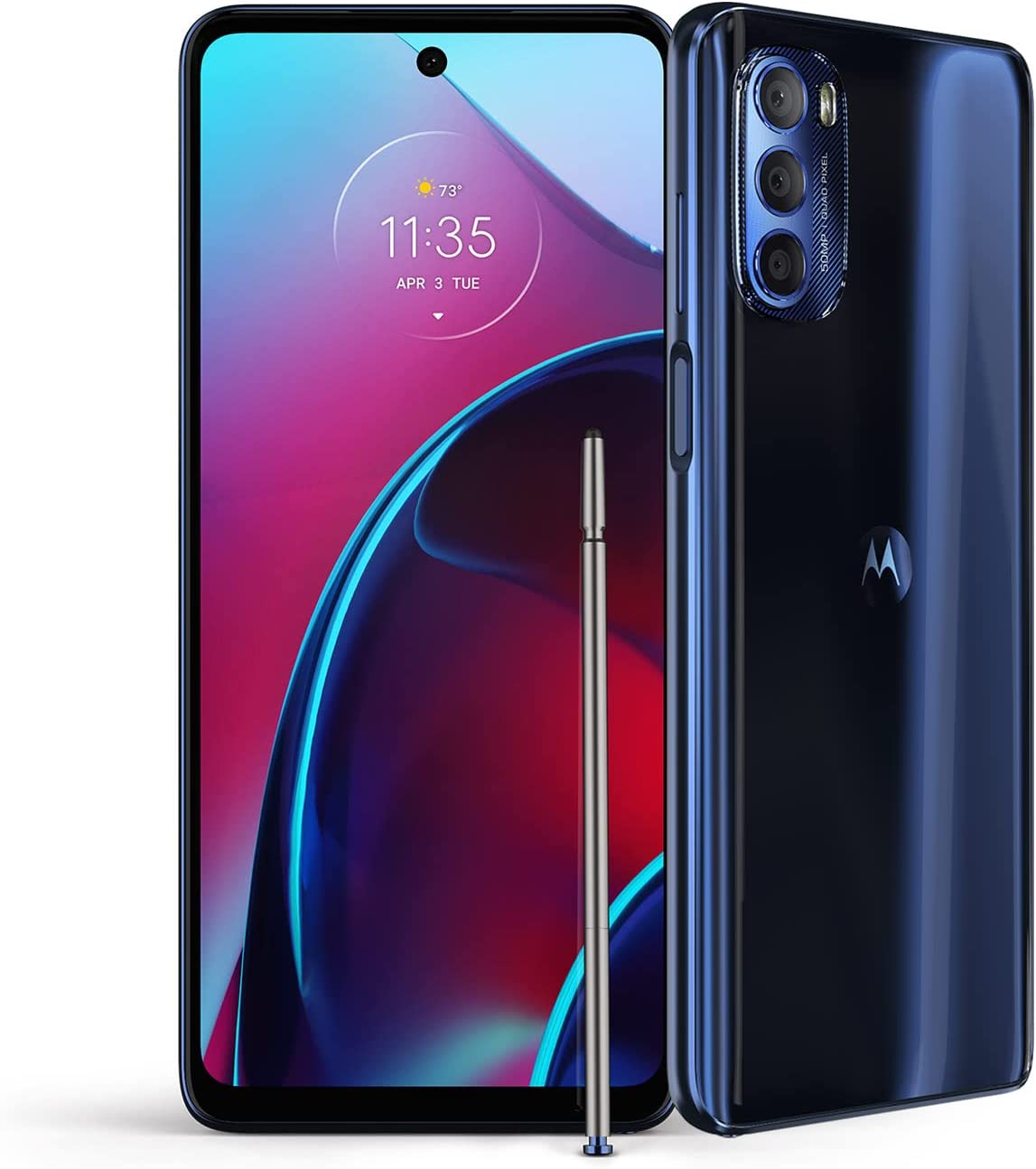 Moto G 手写笔 | 2022 | 年2 天电池 |解锁|摩托罗拉为美国制造 | 6/128GB | 50MP 相机 |暮光蓝