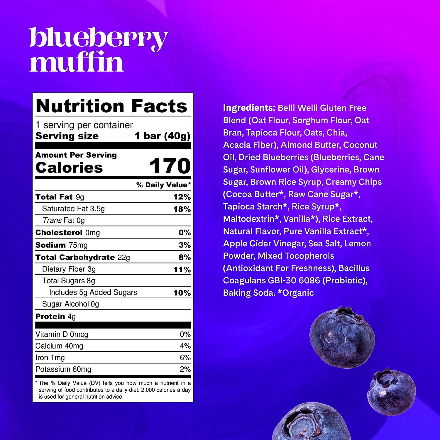BelliWelli 素食主义者，无麸质小吃店巧克力片和Variety Bundle - 低 FODMAP 认证，不含乳制品，100% 肠道友好型含有益生菌 |早餐享用无罪甜点！