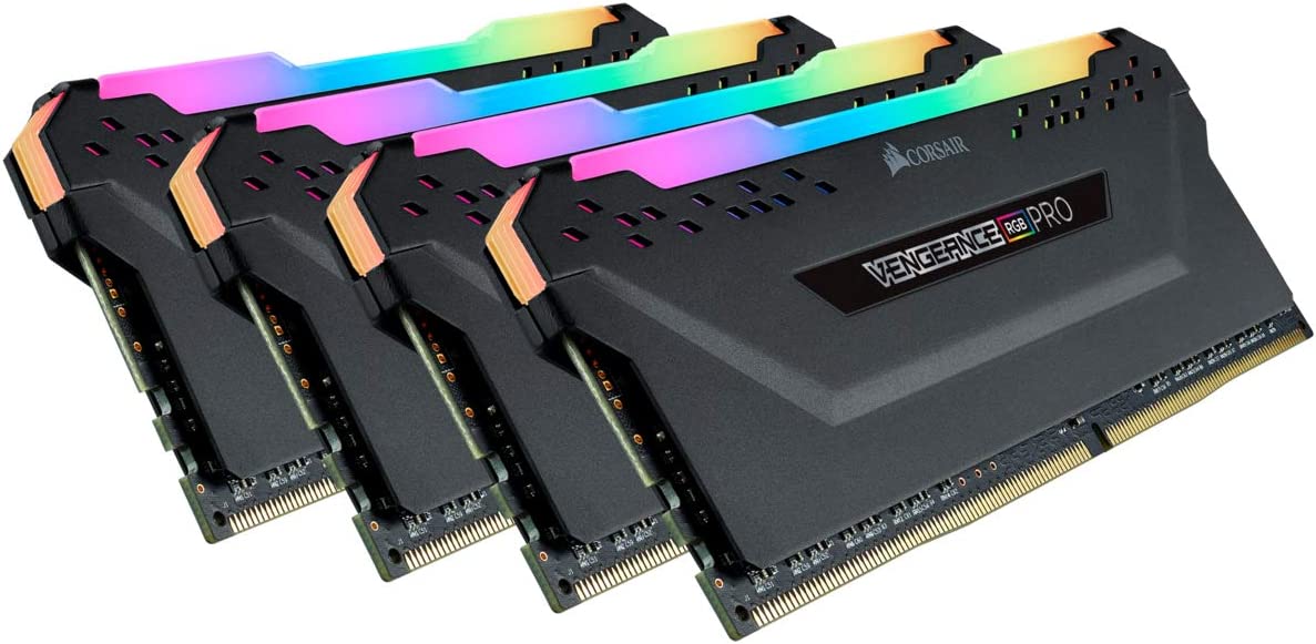 Corsair Vengeance RGB Pro 32GB (4x8GB) DDR4 3600 (PC4-28800) C18 台式机内存 - 黑色