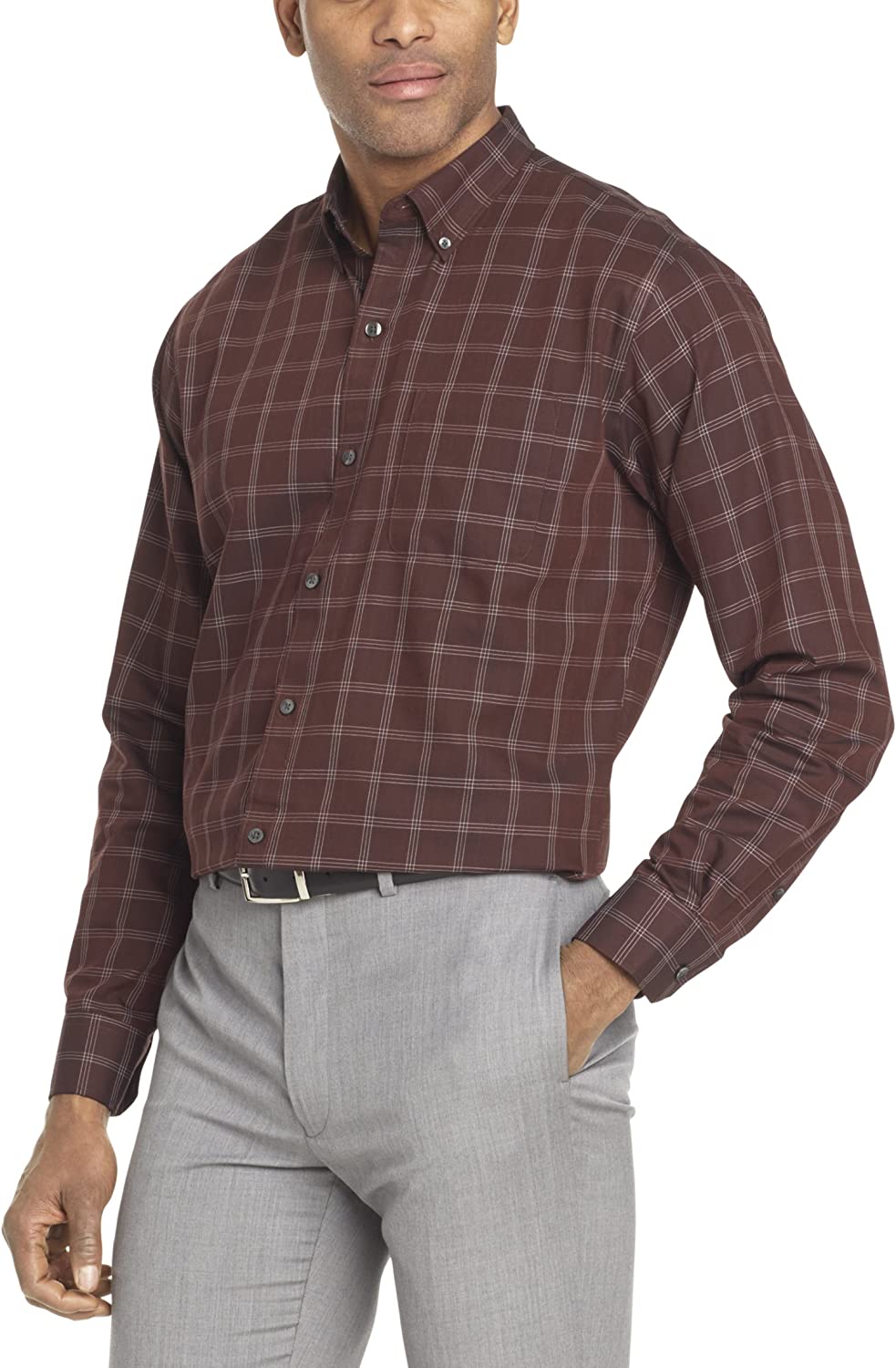 Van Heusen 男士防皱长袖纽扣衬衫