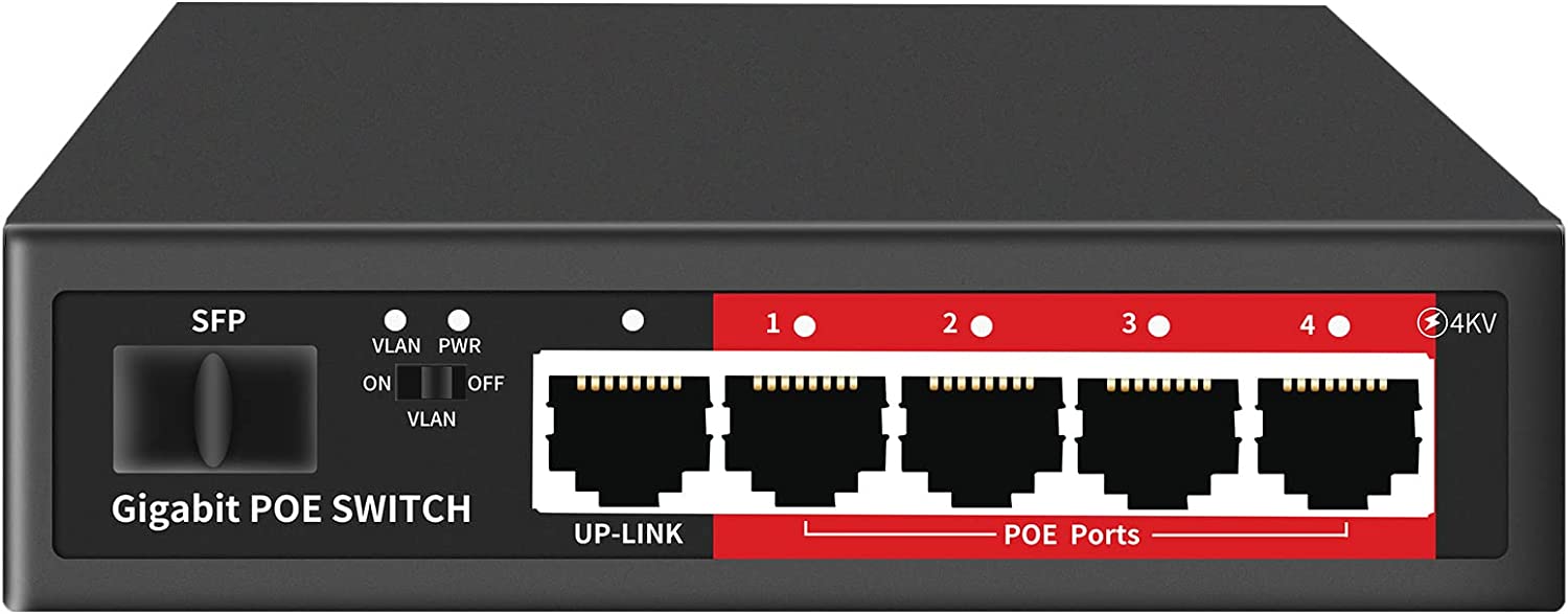 18 端口千兆以太网非管理型 PoE 交换机，16 个 POE+ 端口@200W，带 2 个上行千兆端口，金属外壳，19 英寸机架式，无风扇，Vlan，AI 检测，802.3af/at 兼容，即插即用