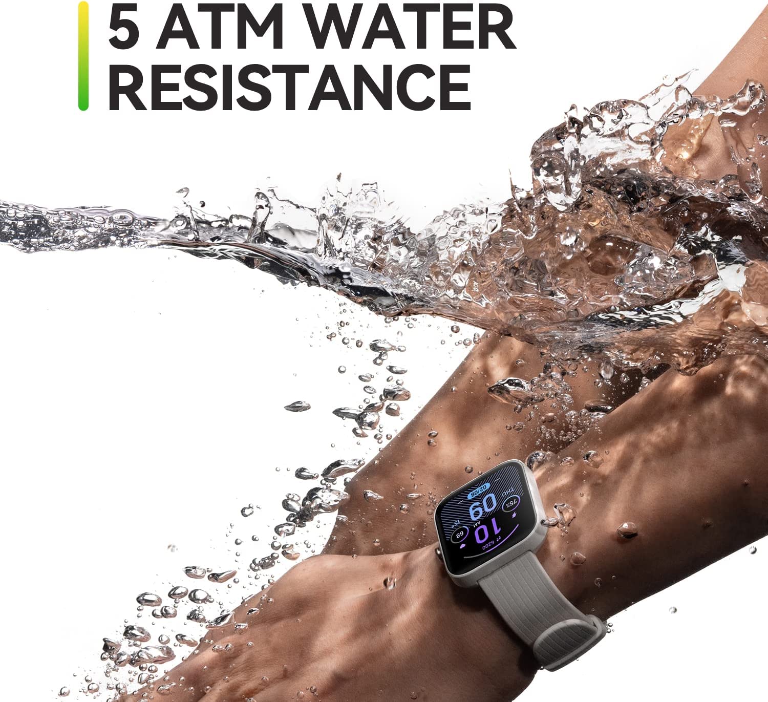 Amazfit Bip 3 Pro 安卓 iPhone 智能手表，4 个卫星定位系统，1.69 英寸彩色显示屏，14 天电池寿命，60 多种运动模式，血氧心率监测器，防水（黑色）