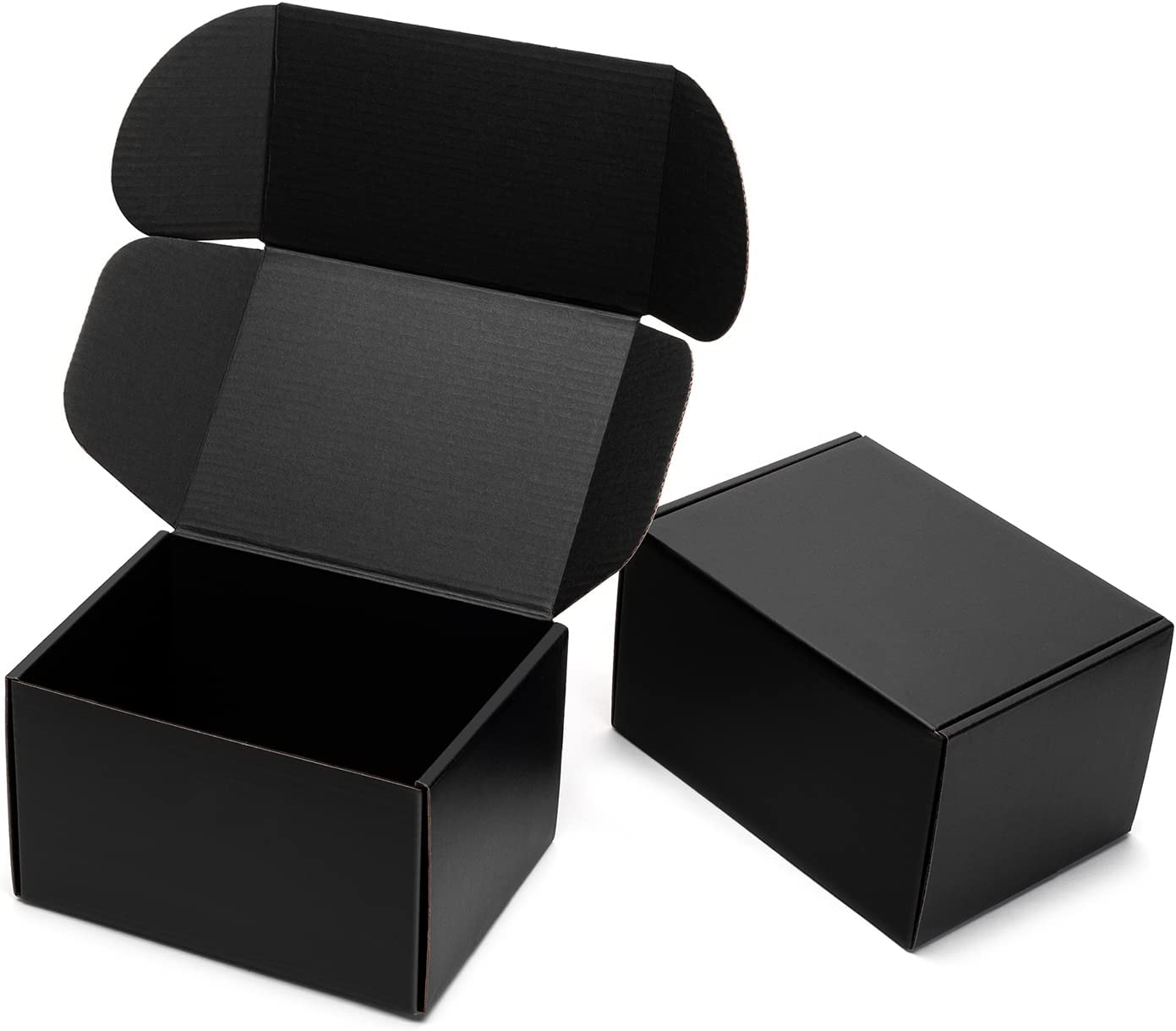 Timirog 9x6.5x2 英寸黑色运输箱 25 个装 - 小型企业瓦楞纸板邮寄箱，标签锁定文学邮寄包装用品，用于包装文摘大小的书籍礼品工艺 DVD
