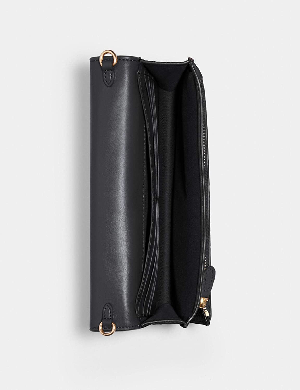 Coach 女士 Anna 折叠式斜挎包（黑色）