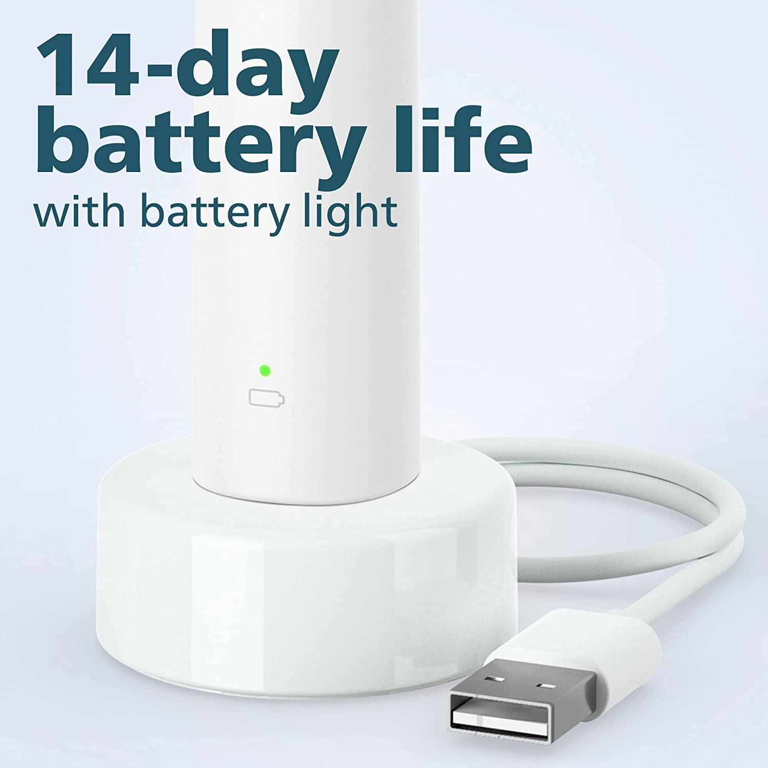 飞利浦 Sonicare 1100 电动充电式电动牙刷，白灰色 HX3641/02